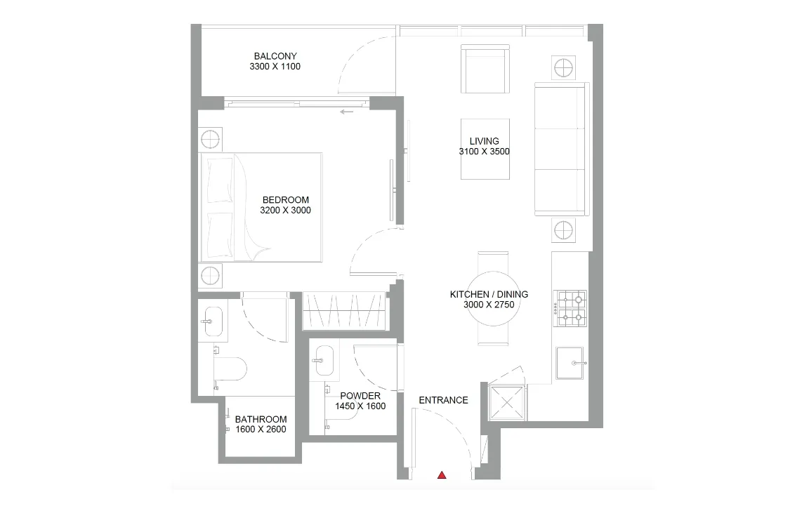 1 Bedroom Apartment (Type A)