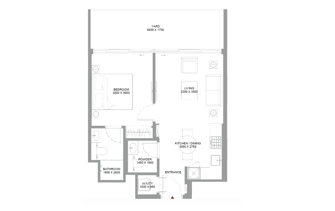 1 Bedroom Apartment (Type B)