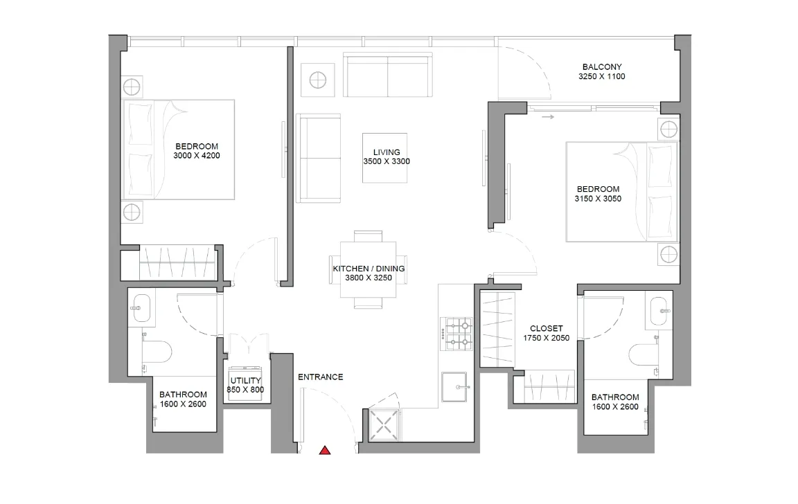 2 Bedroom Apartment (Type A)