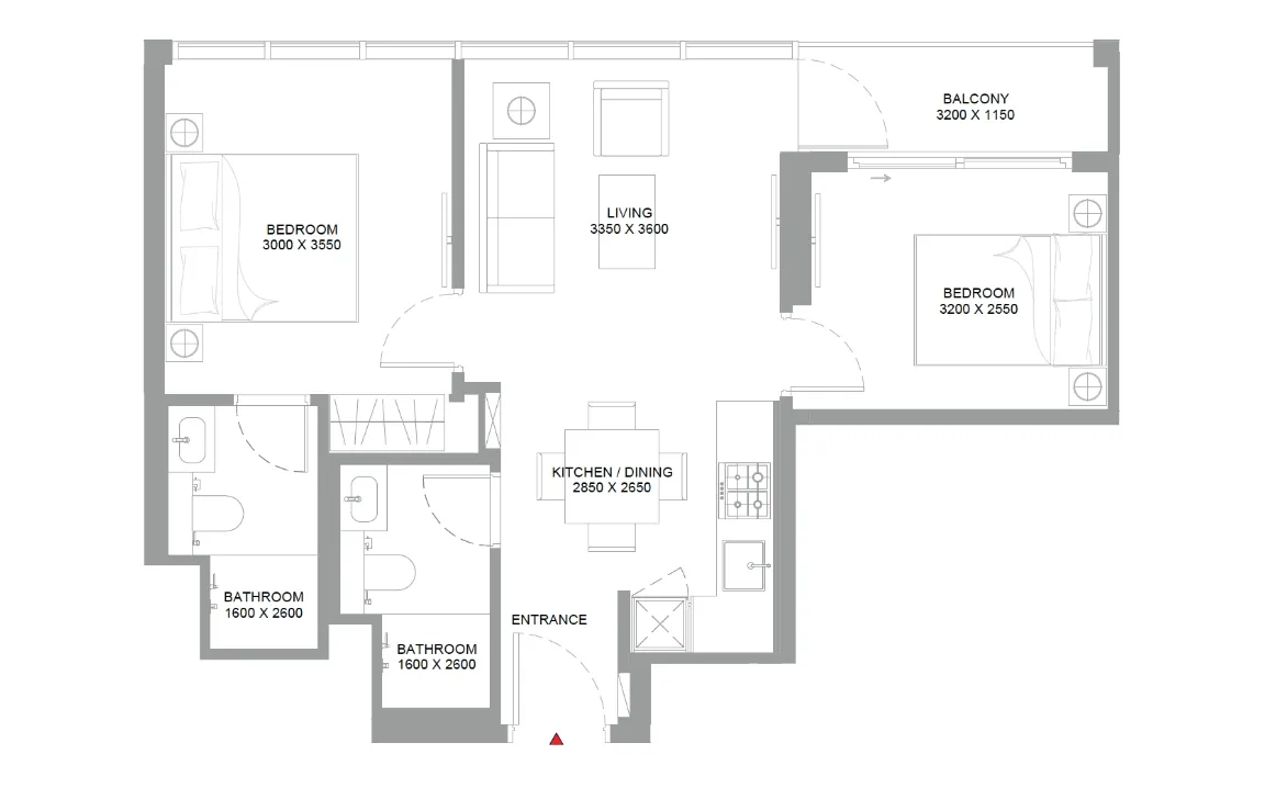2 Bedroom Apartment (Type B)