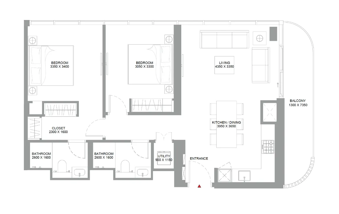 2 Bedroom Apartment (Type C)