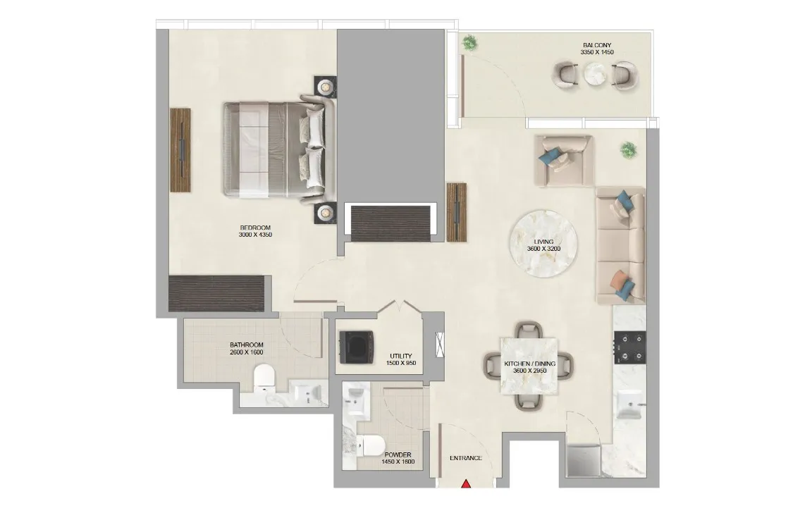 1 Bedroom Apartment (Type A)
