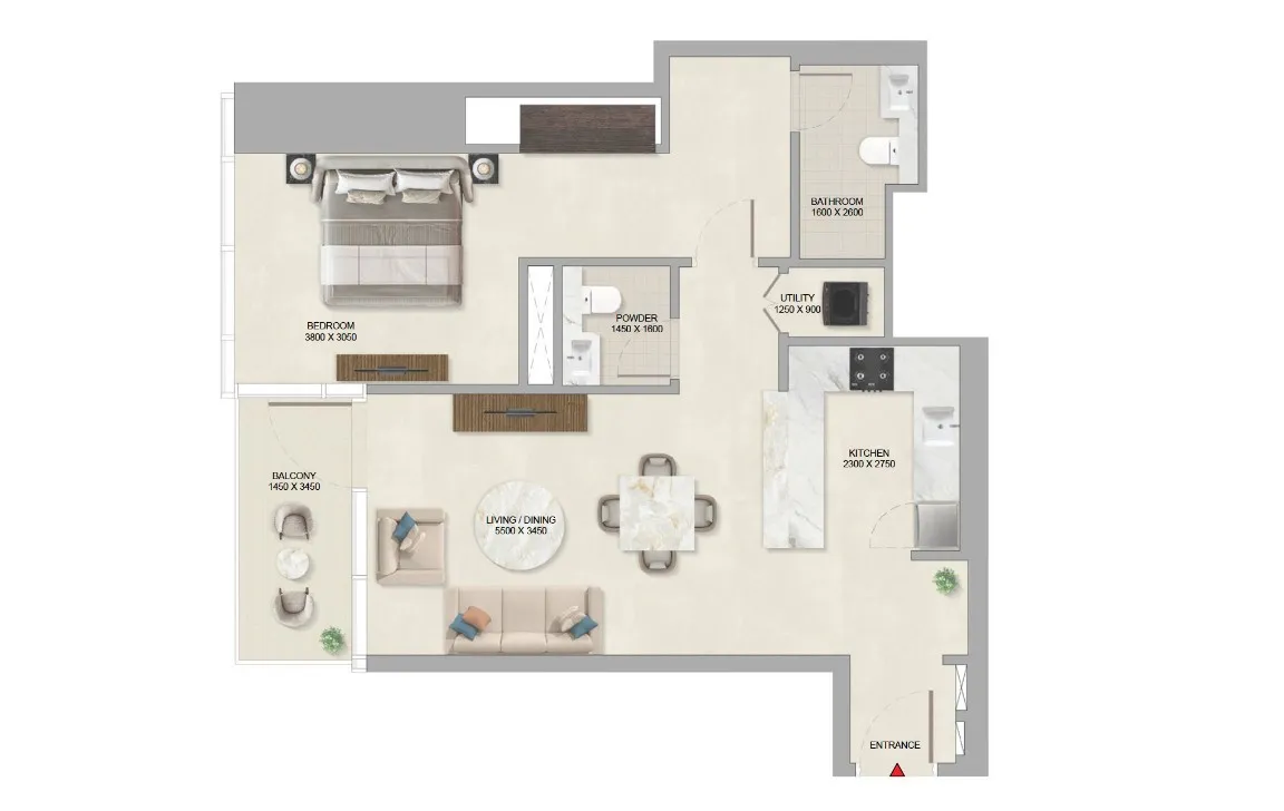 1 Bedroom Apartment (Type B)