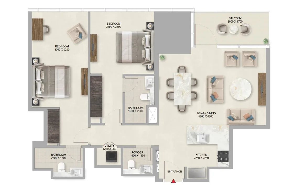 2 Bedroom Apartment (Type B)