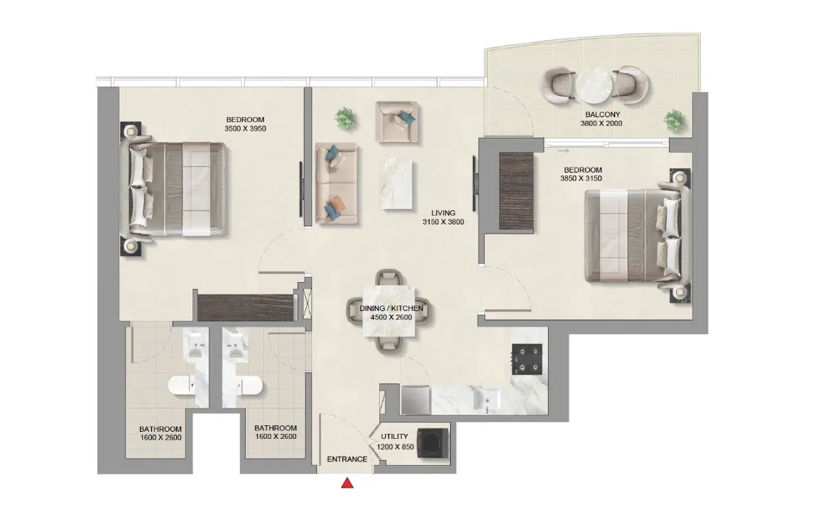 2 Bedroom Apartment (Type C)