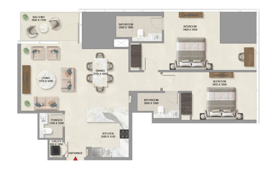 2 Bedroom Apartment (Type D)