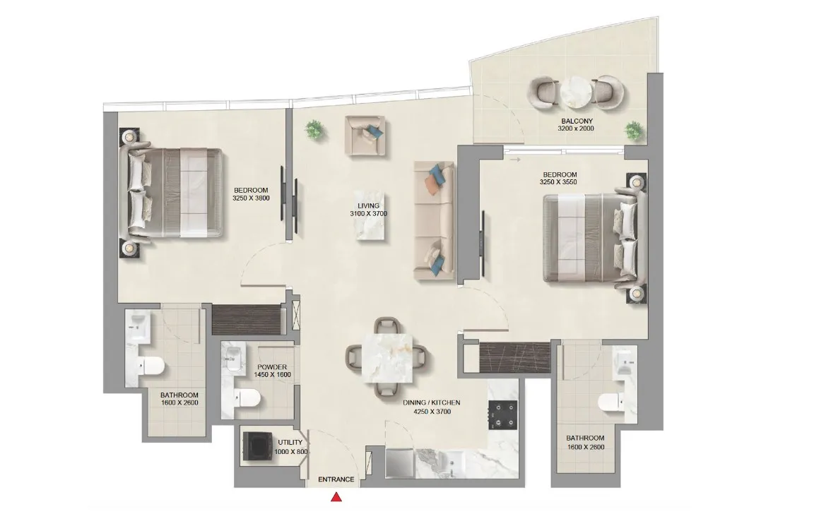 2 Bedroom Apartment (Type E)
