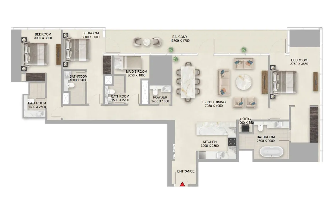 3 Bedroom Apartment (Type A)