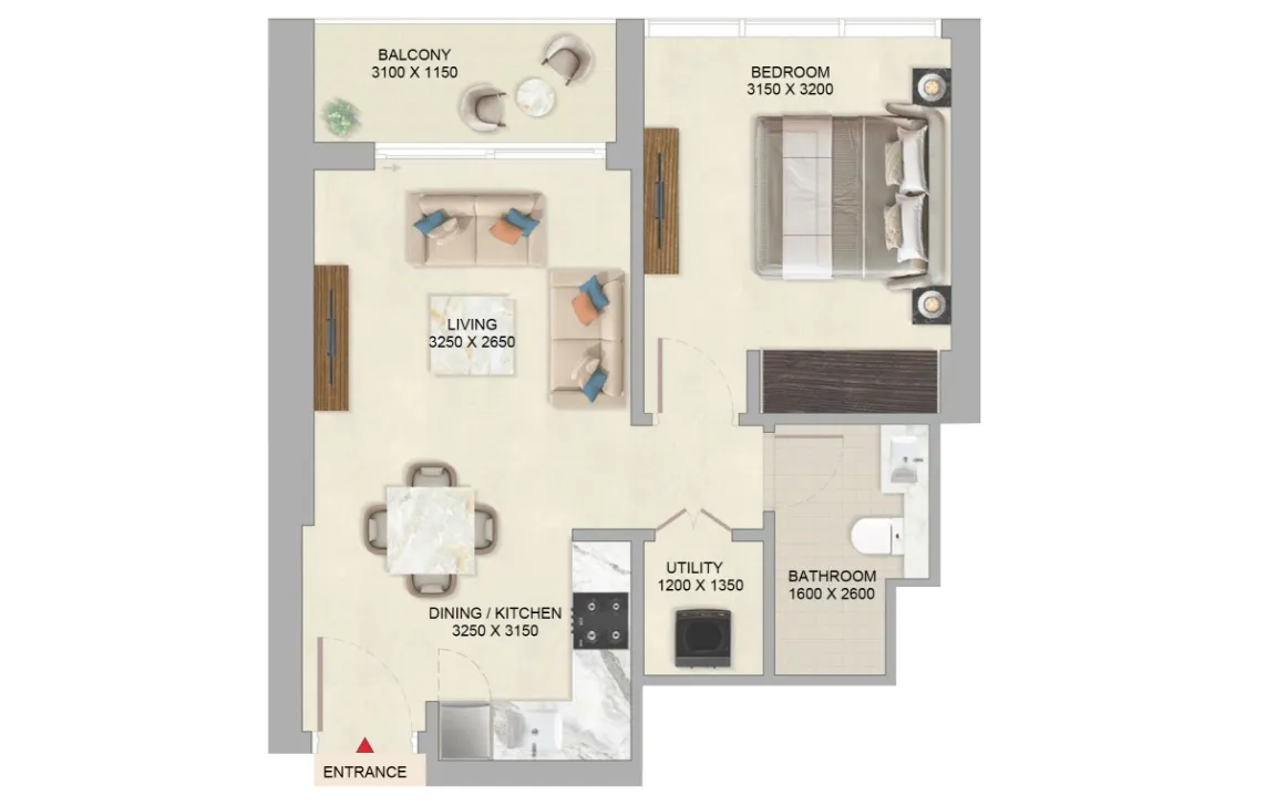 1 Bedroom Apartment (Type A)