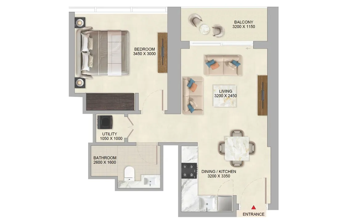 1 Bedroom Apartment (Type B)