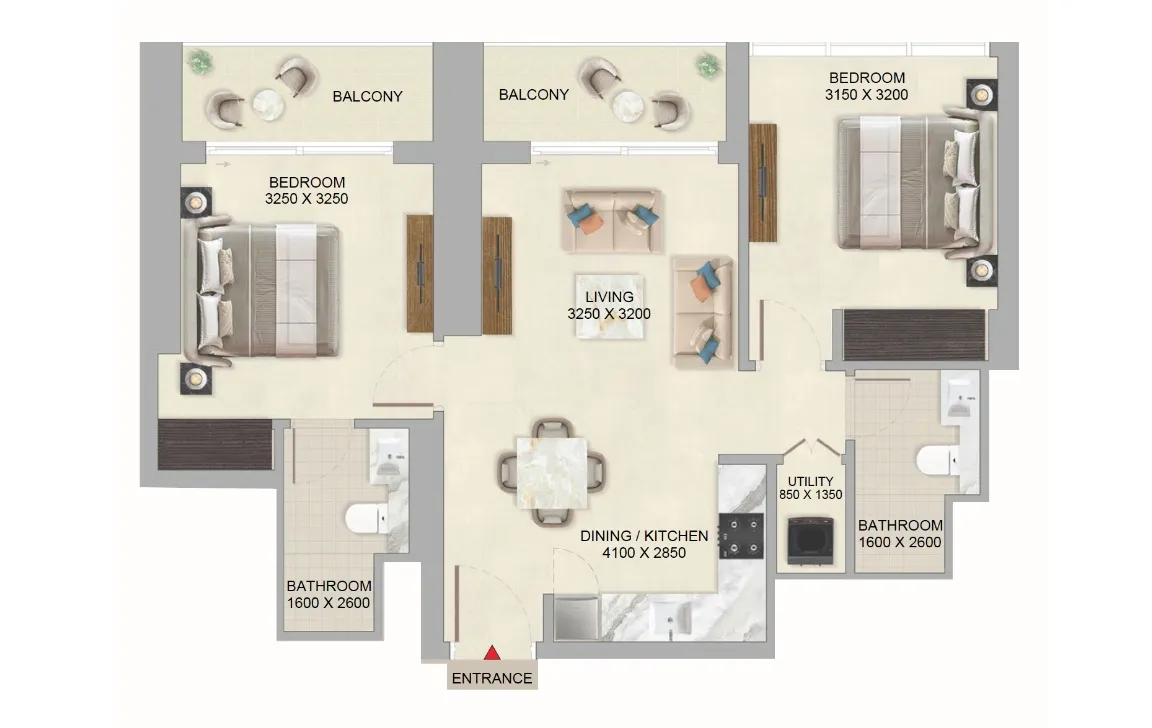 2 Bedroom Apartment (Type B)