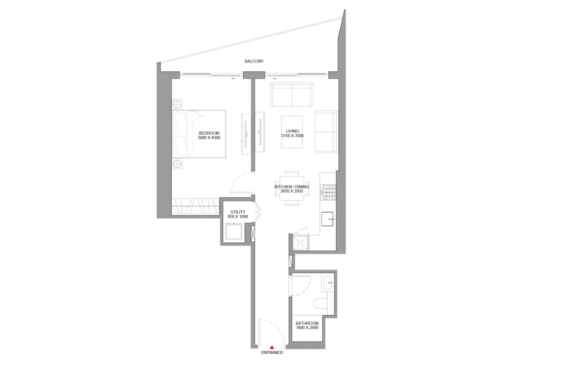 1 Bedroom Apartment (Type D)