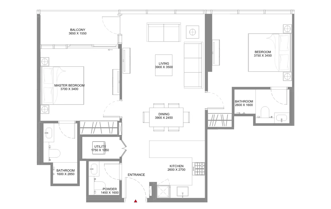 2 Bedroom Apartment (Type A)