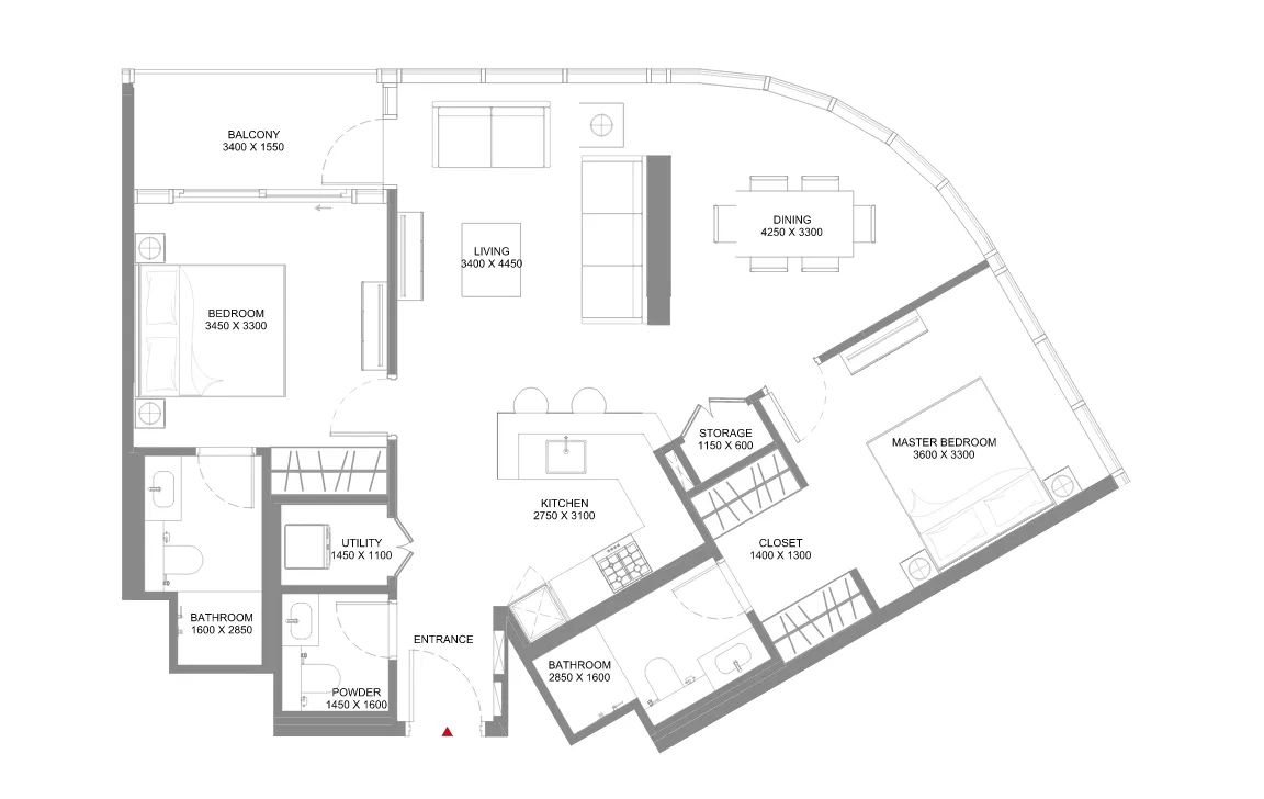 2 Bedroom Apartment (Type C)