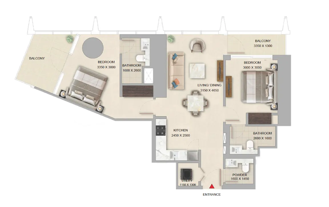 2 Bedroom Apartment 