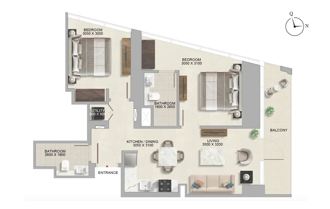 2 Bedroom Apartment (Type C)