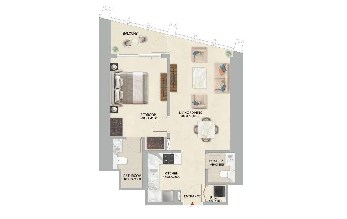 1 Bedroom Apartment