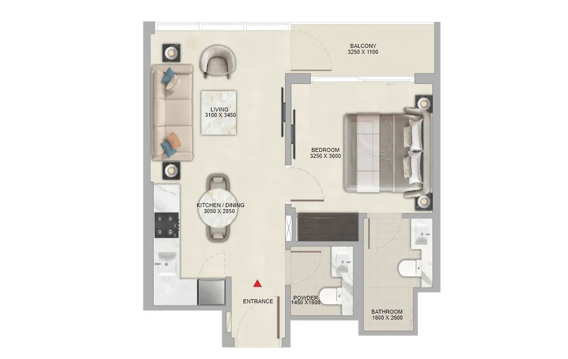 1Bedroom - Type A