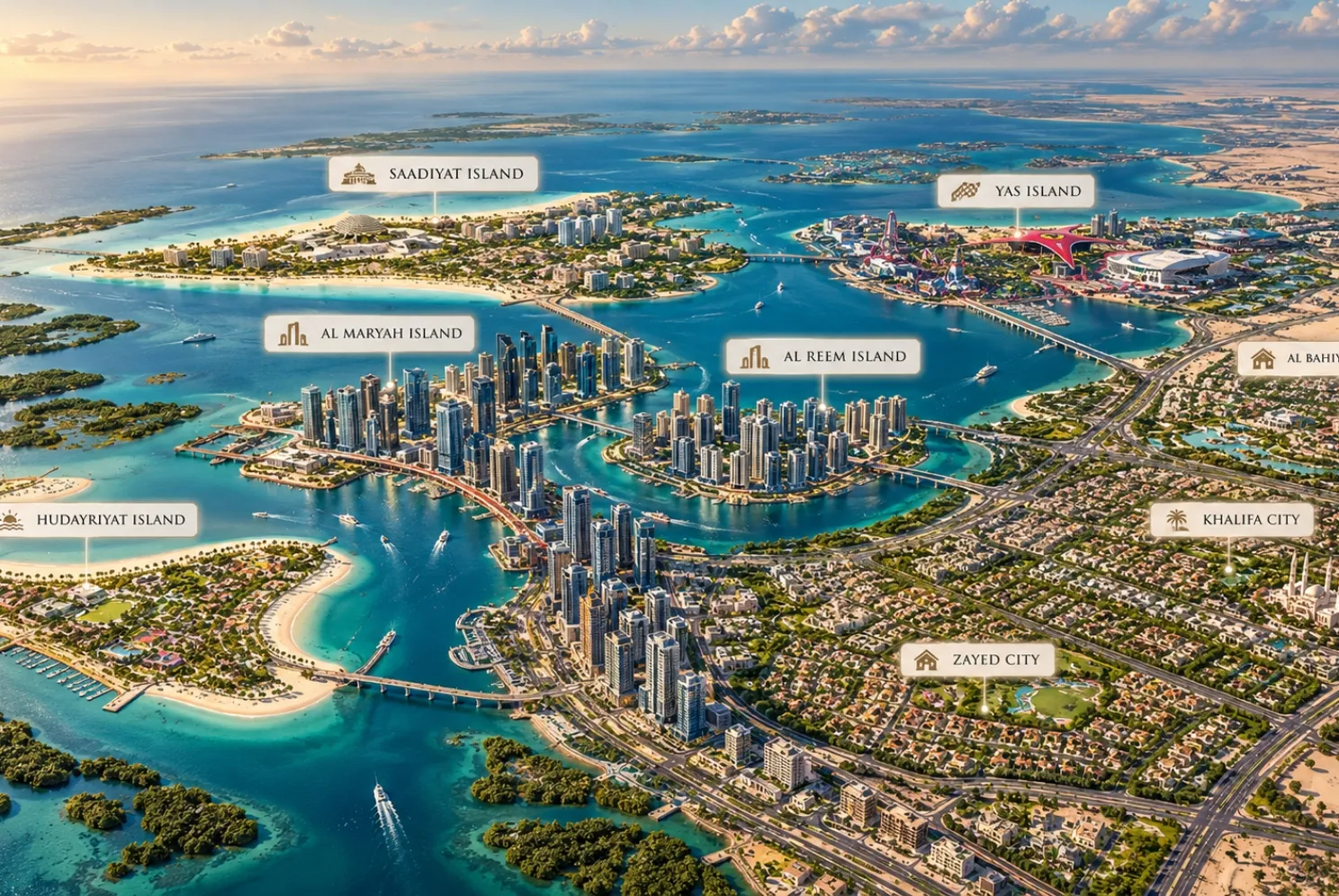 Best Areas to Buy Property in Abu Dhabi  in 2026: An Investor and Family Guide